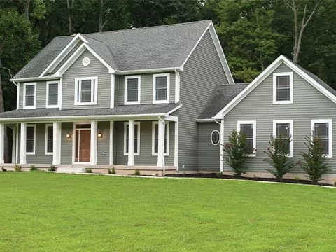 House with traditional lap siding